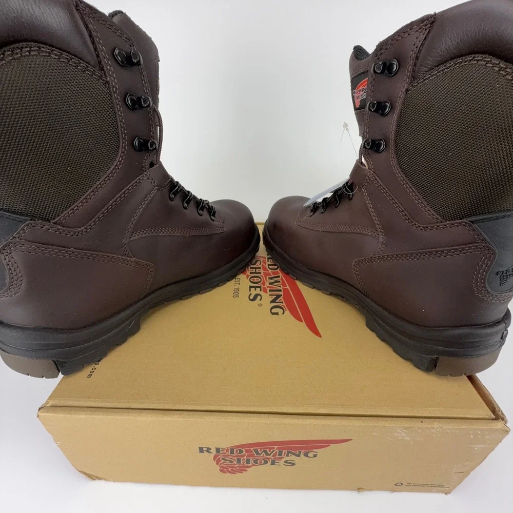 Red Wing King Toe 8-Inch Waterproof Work Boots Leather Mens 10 EE 3548‎ NOS NWT